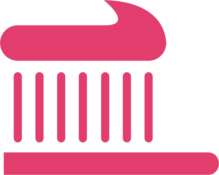 Icon image of a toothbrush with toothpaste on